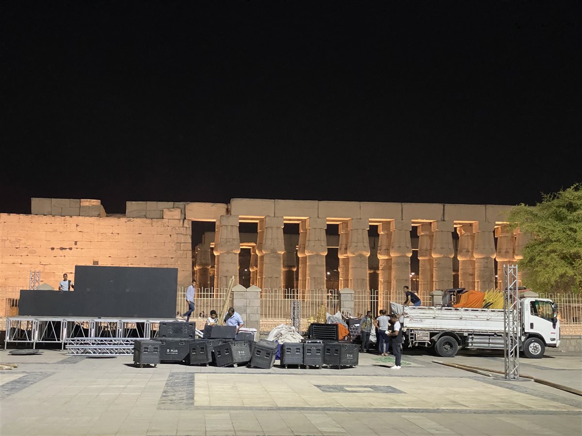 الاستعدادات الأولى بساحة أبو الحجاج&nbsp;