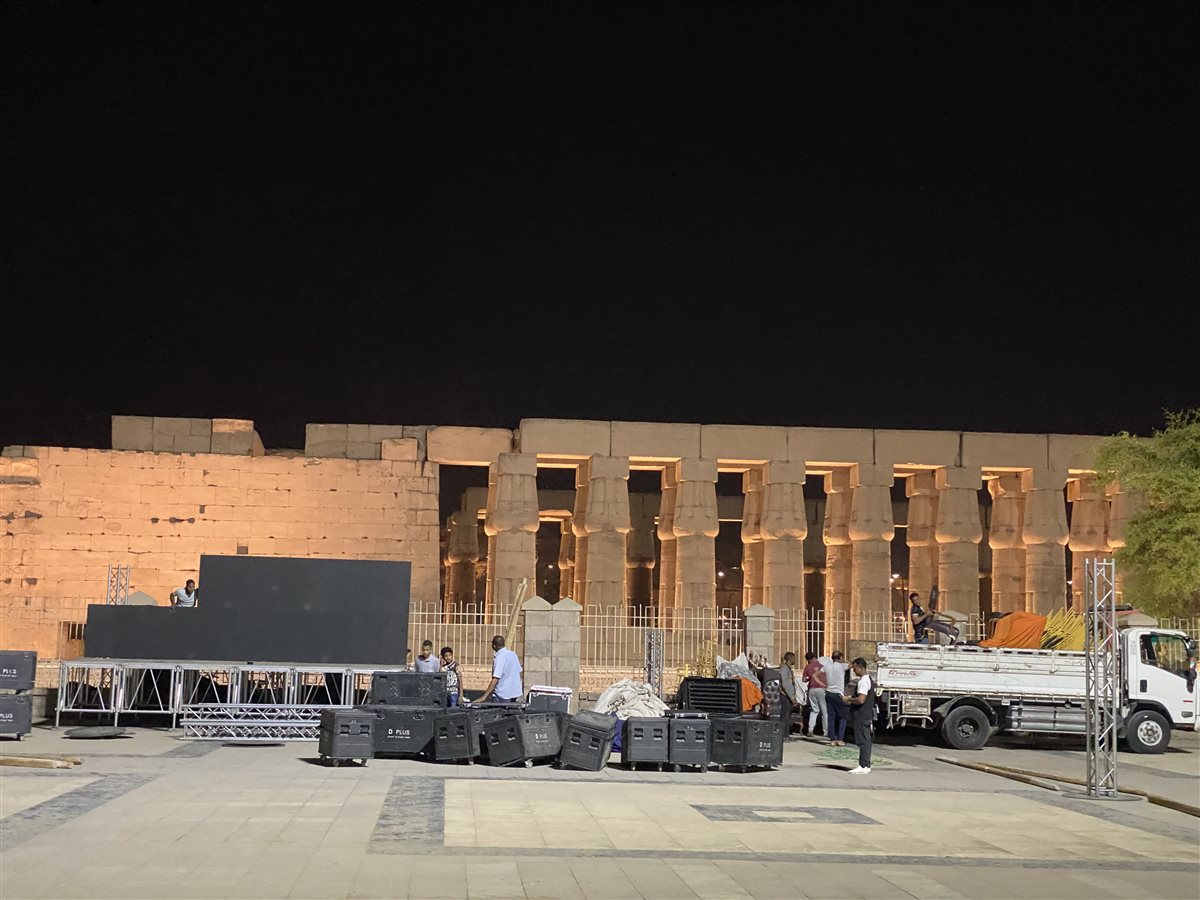 الاستعدادات الأولى بساحة أبو الحجاج&nbsp;