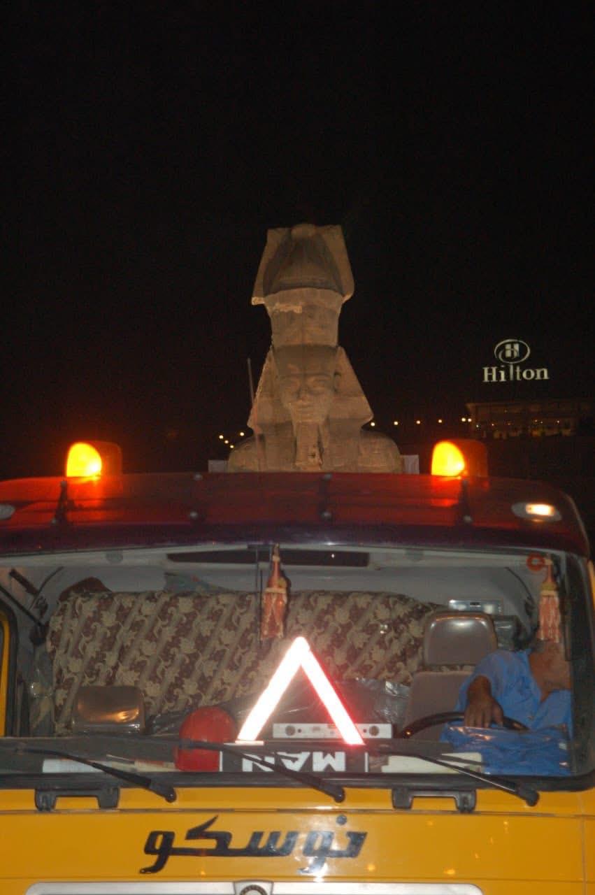 الحاج أحمد الغرباوي سائق شاحنة نقل تمثال رمسيس الثاني