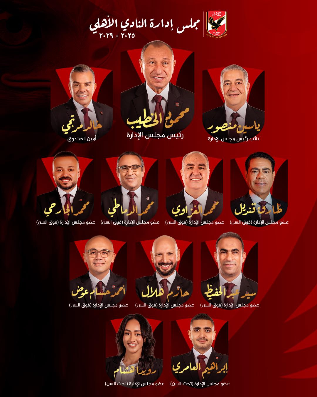 <strong>قائمة الخطيب تنجح في انتخابات الأهلي</strong>