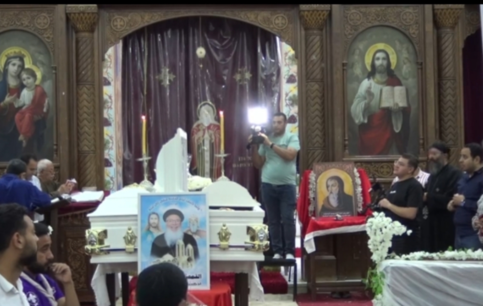 وصول الجثامين إلي كنيسة الأنبا شنودة 