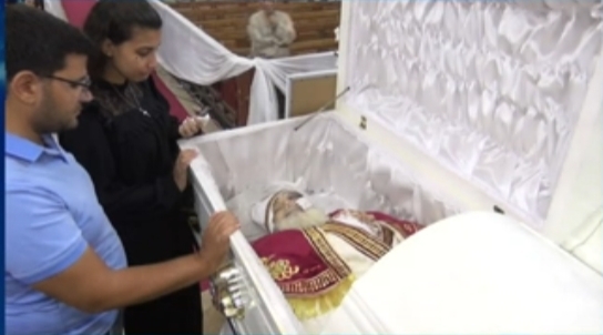 وصول الجثامين إلي كنيسة الأنبا شنودة 