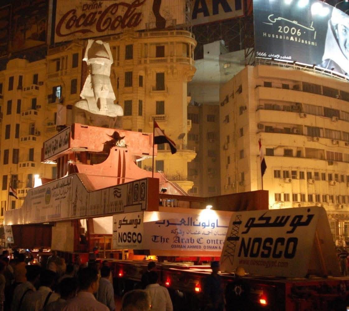 نقل تمثال رمسيس إلى المتحف المصري الكبير