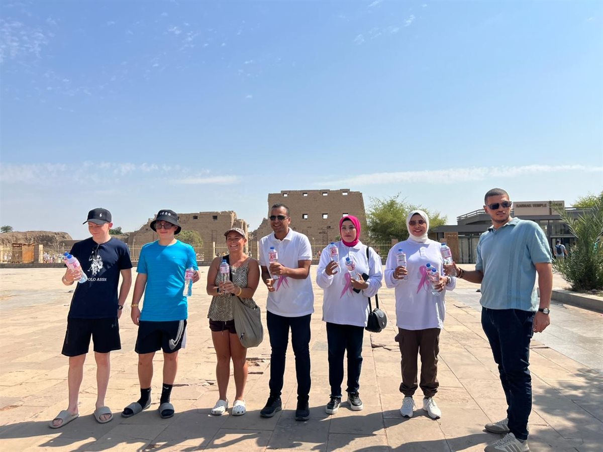 التوعية بسرطان الثدي من معابد الكرنك&nbsp;