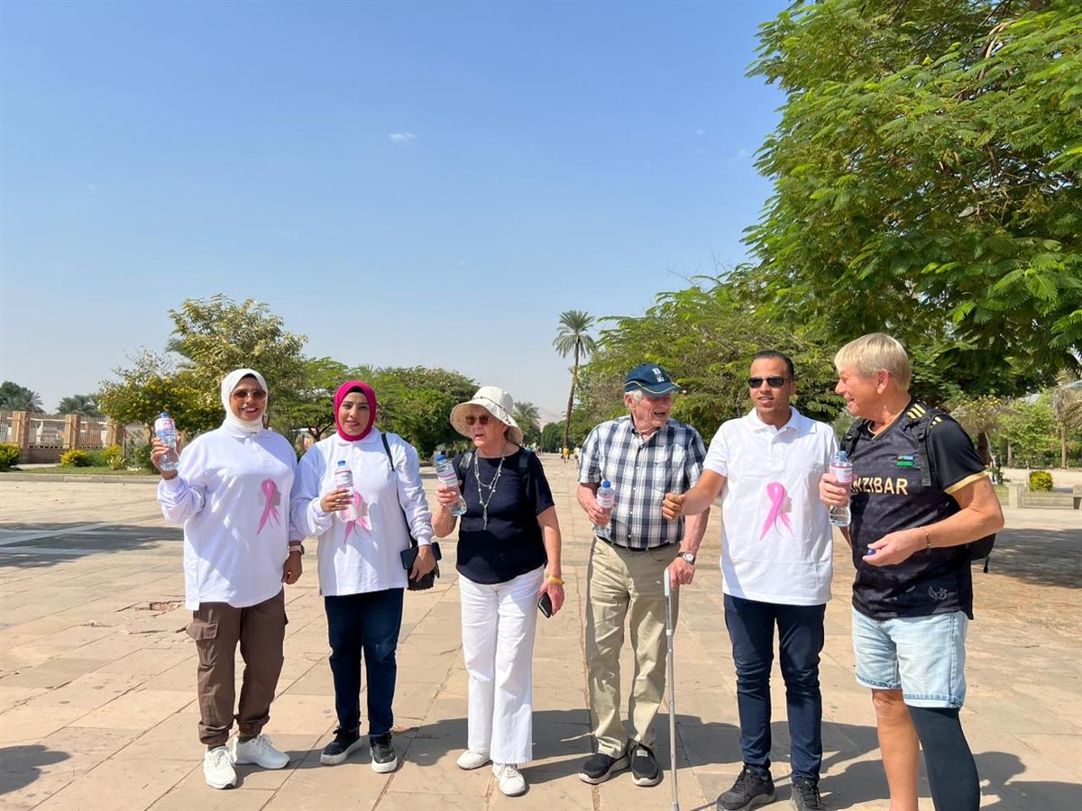 التوعية بسرطان الثدي من معابد الكرنك&nbsp;