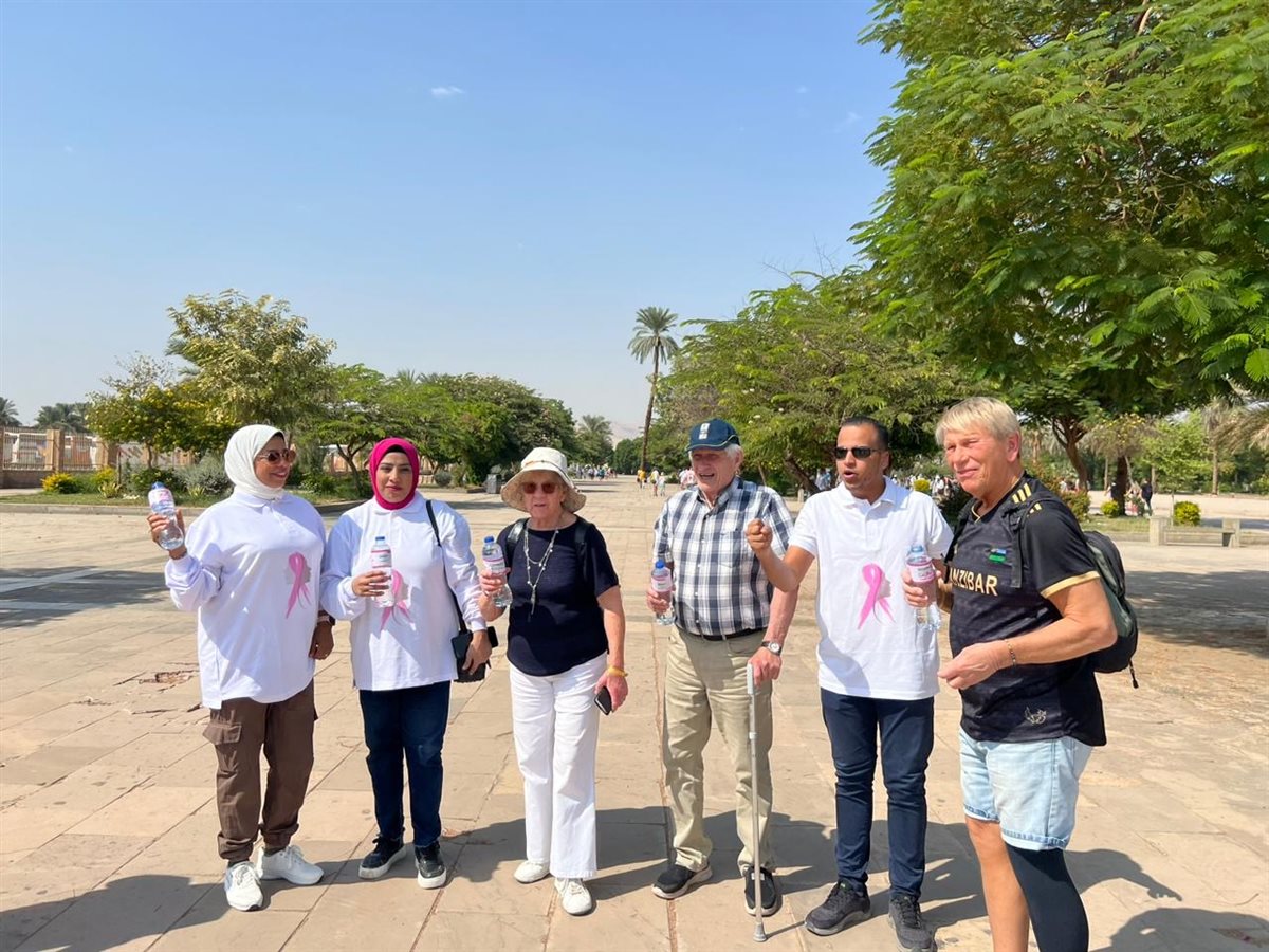 التوعية بسرطان الثدي من معابد الكرنك&nbsp;