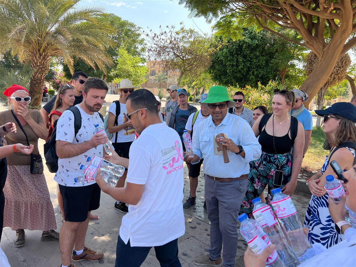 التوعية بسرطان الثدي من معابد الكرنك&nbsp;