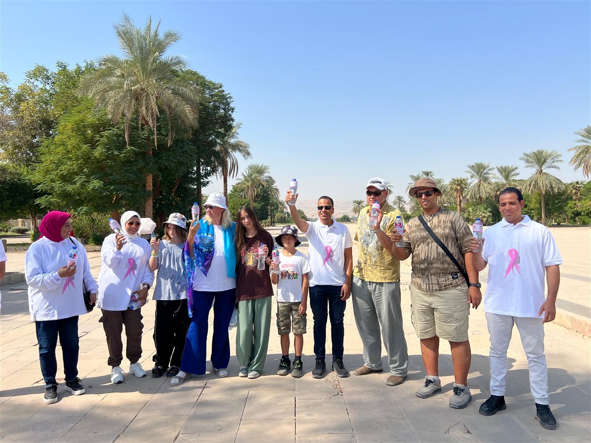 التوعية بسرطان الثدي من معابد الكرنك&nbsp;