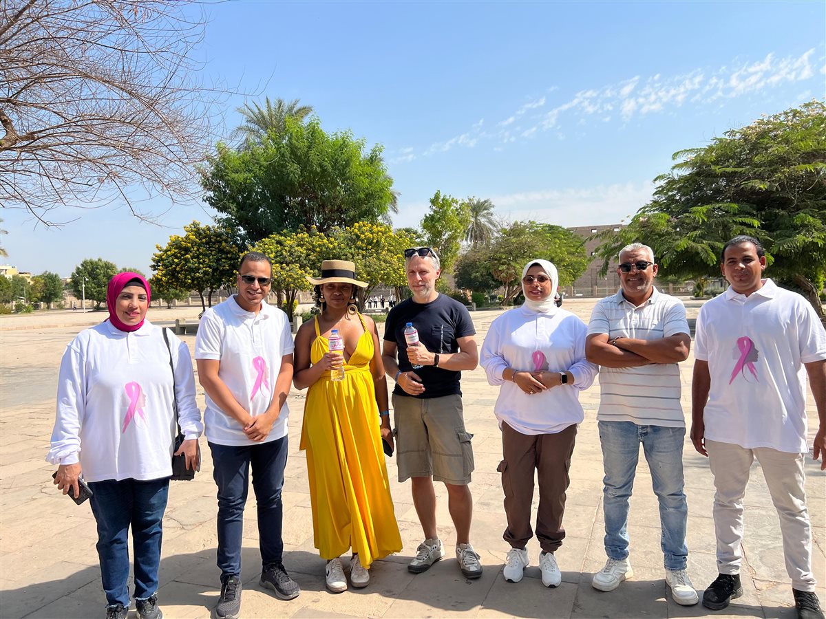 التوعية بسرطان الثدي من معابد الكرنك&nbsp;
