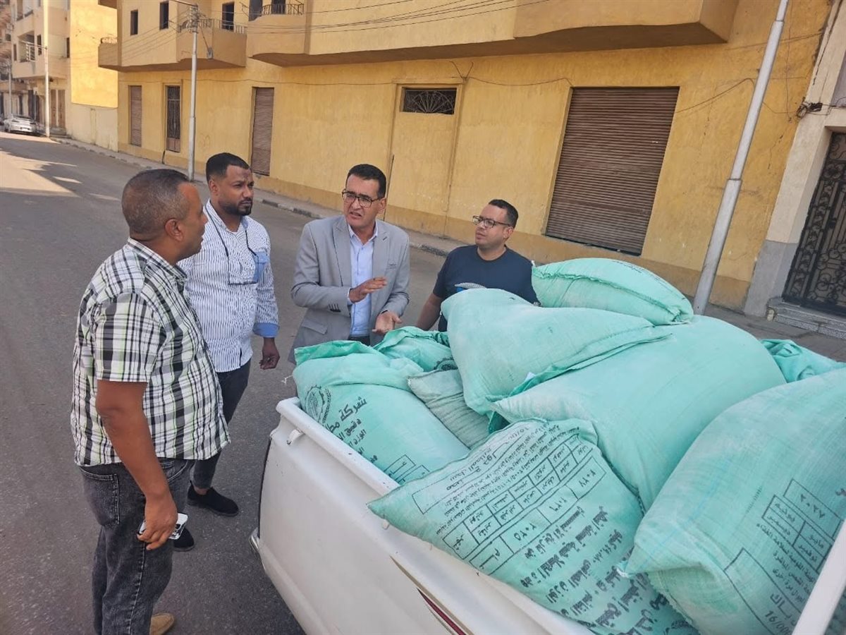 ضبط طن دقيق تمويني مدعم بالأقصر 