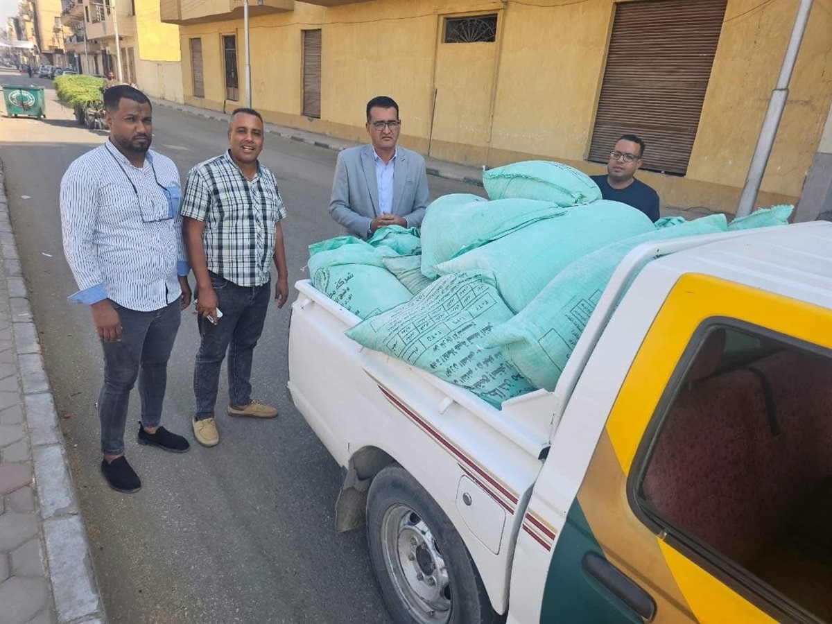 ضبط طن دقيق تمويني مدعم بالأقصر 