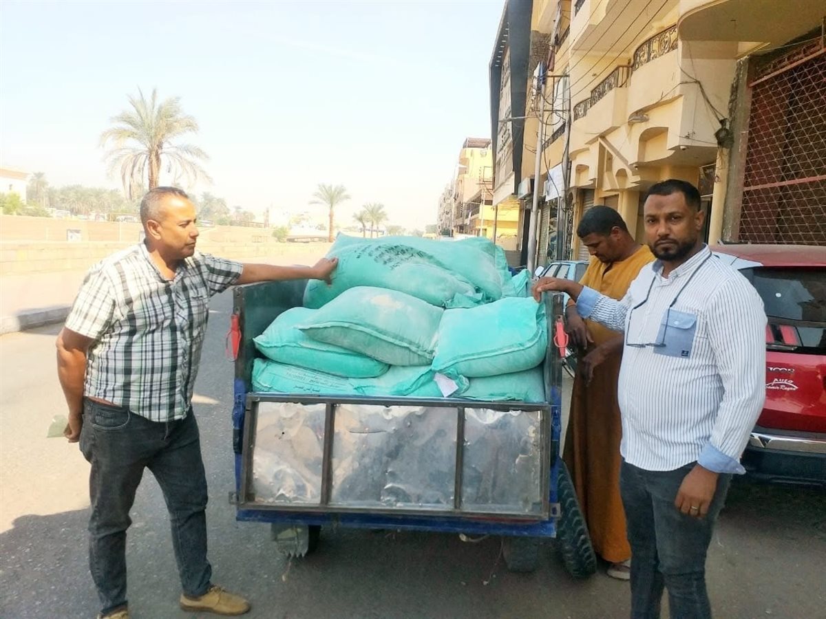 ضبط طن دقيق تمويني مدعم بالأقصر 