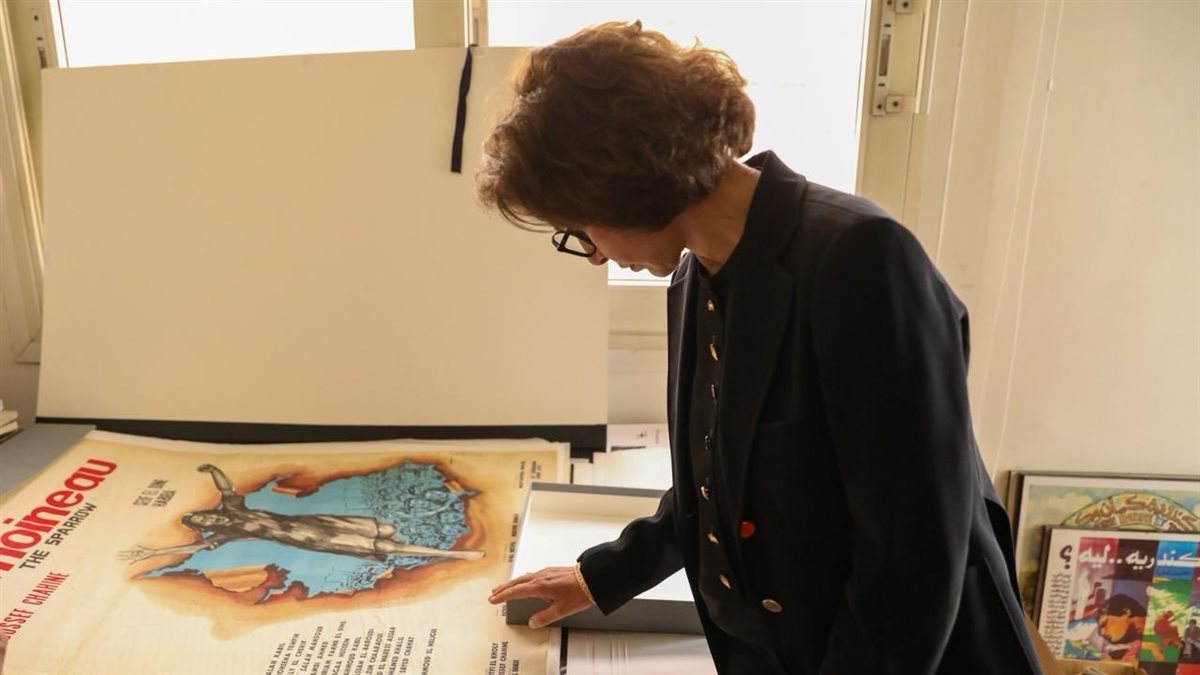 وزيرة الثقافة الفرنسية تزور ستوديوهات يوسف شاهين 