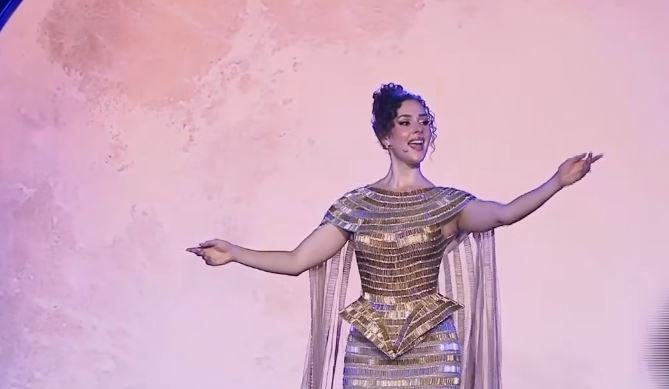 صور شيرين أحمد طارق في حفل افتتاح المصري الكبير