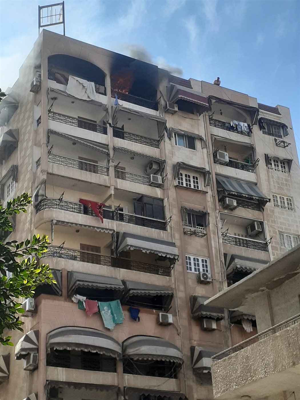 حريق وحدة سكنية ببورسعيد 