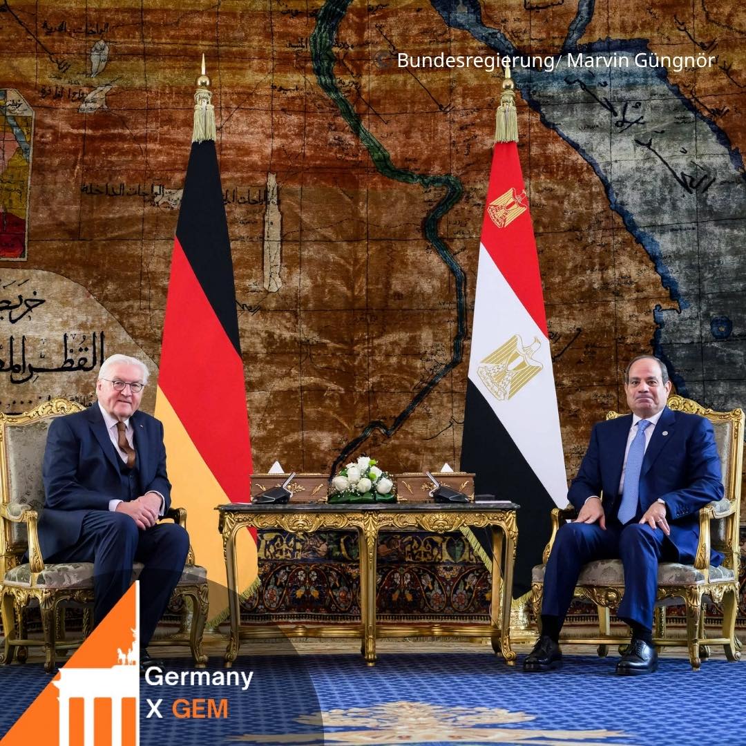 الرئيس السيسي والرئيس الألماني 