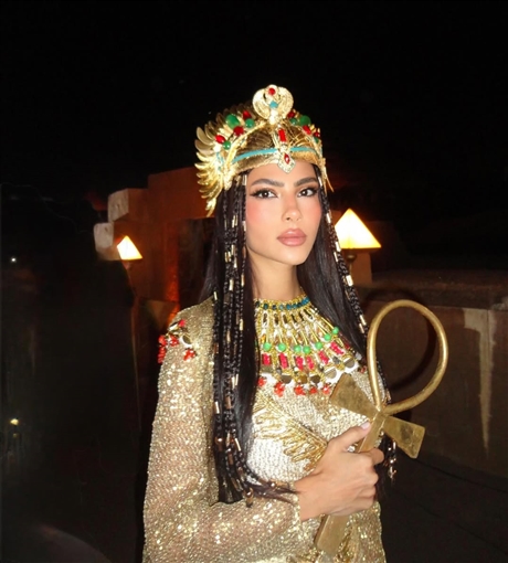 هدى المفتي في حفل افتتاح المتحف المصري الكبير