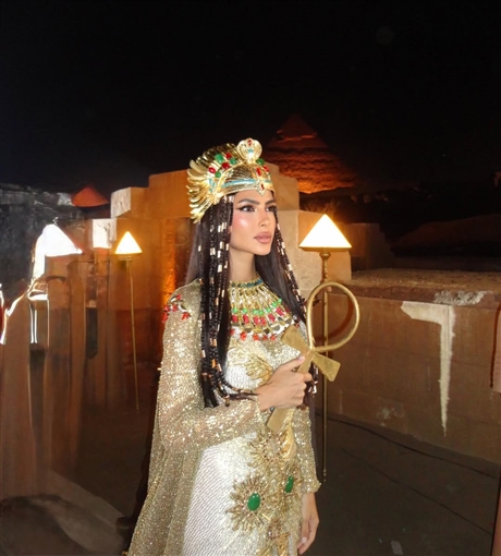 هدى المفتي في حفل افتتاح المتحف المصري الكبير