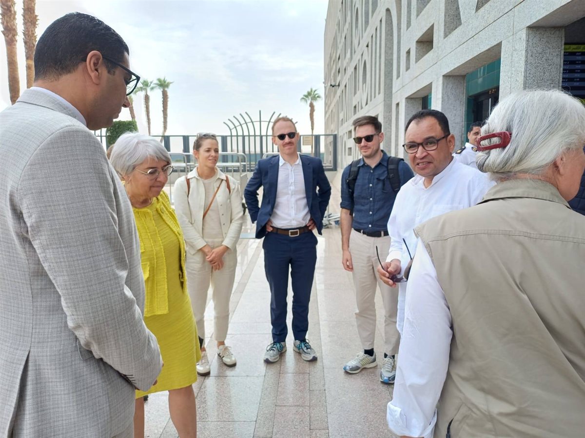  المستشارة الفيدرالية السويسرية تزور آثار الأقصر