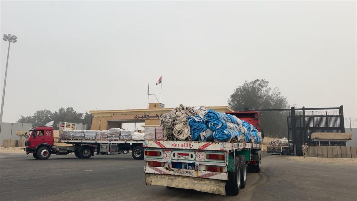 قوافل المساعدات لغزة