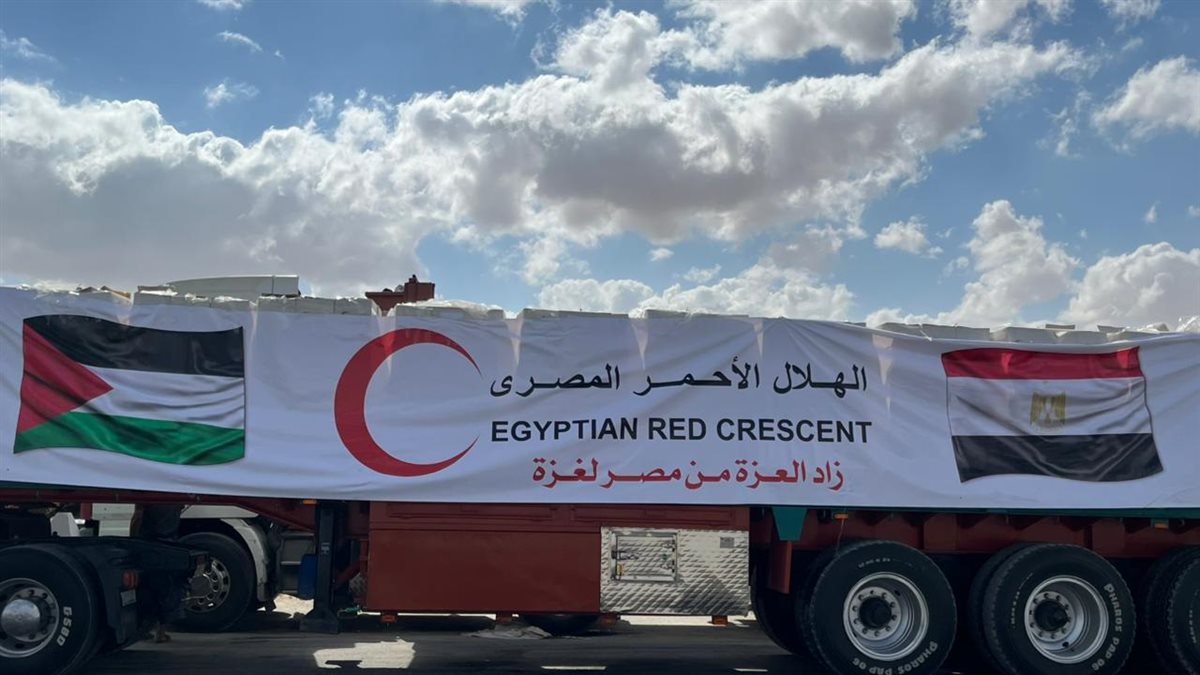 قوافل المساعدات لغزة