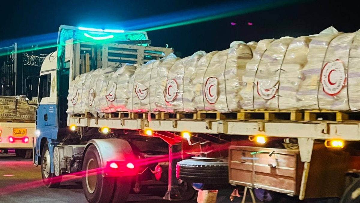 قوافل المساعدات لغزة