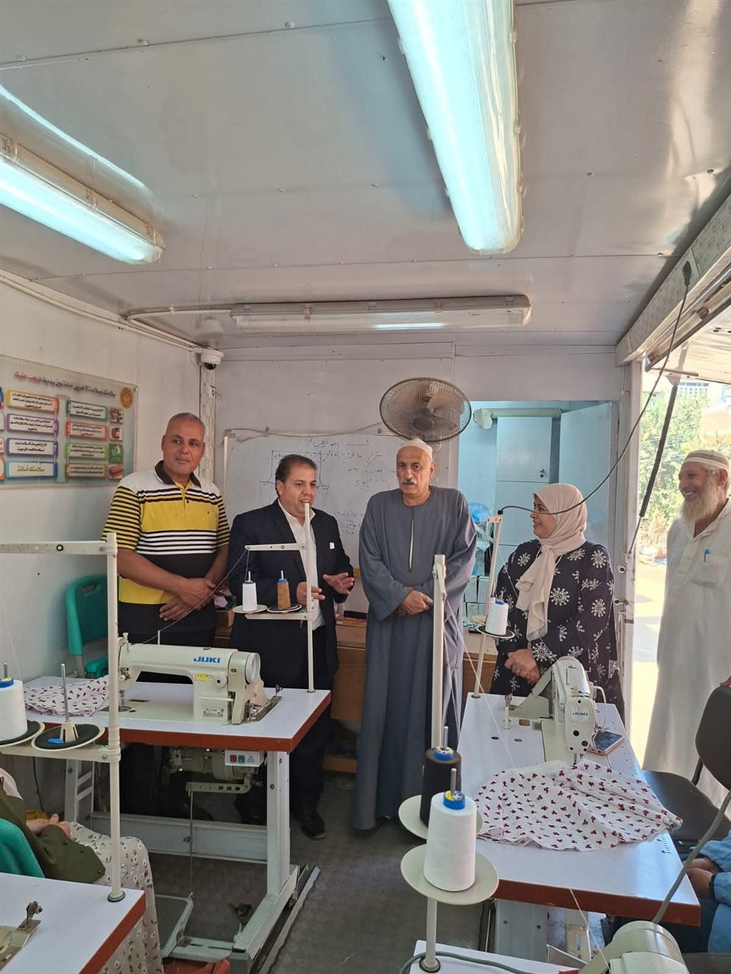 فاعليات ورشة الخياطة والكهرباء بالمنوفية 