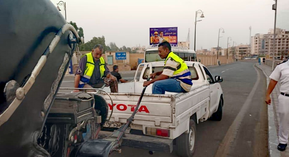 حملات مستمرة لرفع الإشغالات بالأقصر 