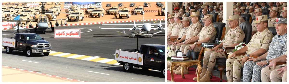  وزير الدفاع يشهد إجراءات تفتيش الحرب لأحد تشكيلات المنطقة المركزية العسكرية  