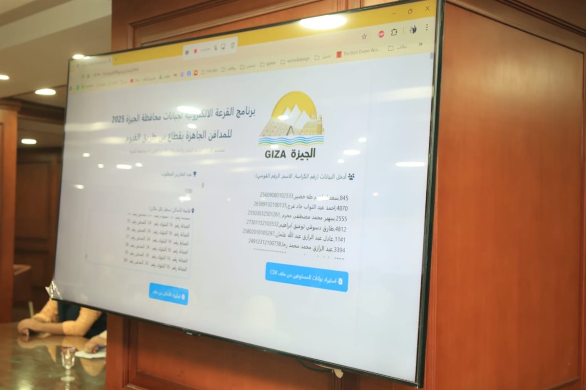 جانب من إجراء القرعة