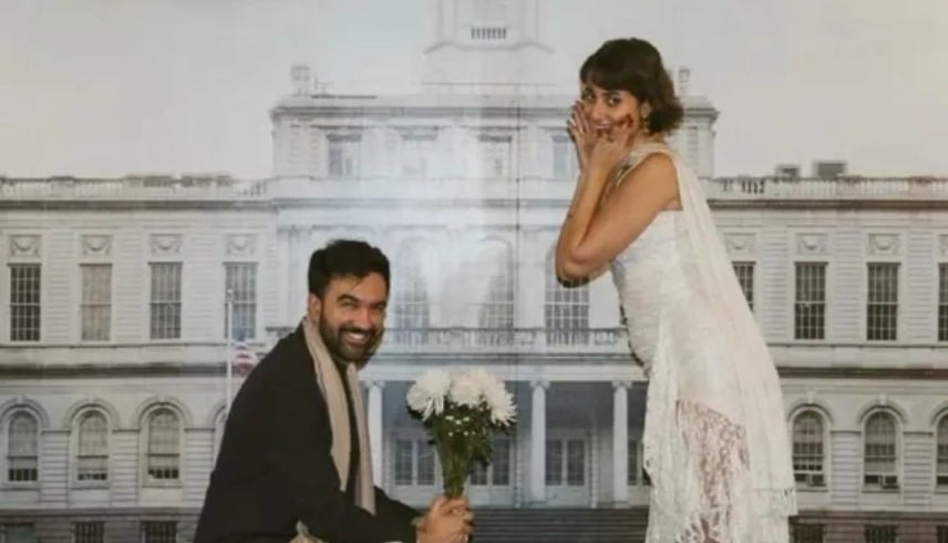 صور زهران ممداني وزوجته