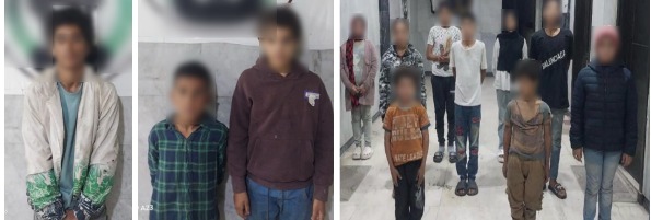 <strong>ضبط تشكيل يستغل الأطفال في التسول</strong>