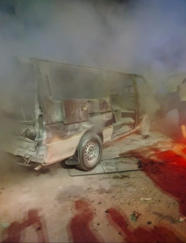 <strong>اشتعال عدد من السيارات أعلى الدائري بباسوس تجاه الوراق</strong>