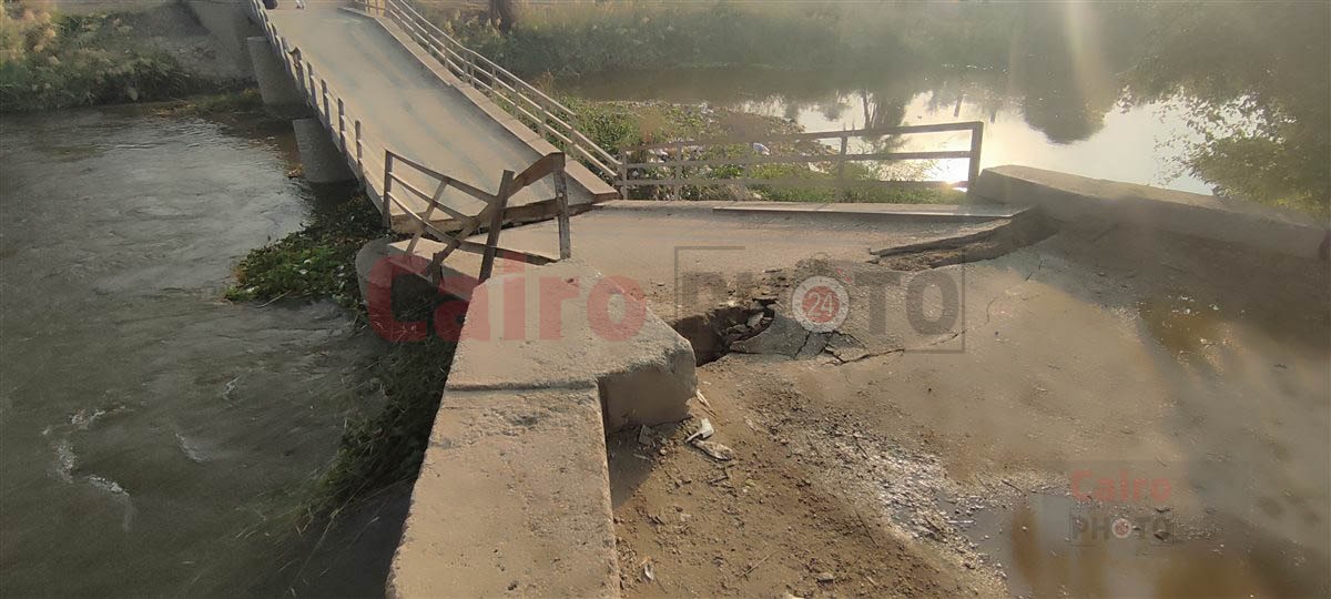 انهيار كوبري مشاة على الترعة الإبراهيمية