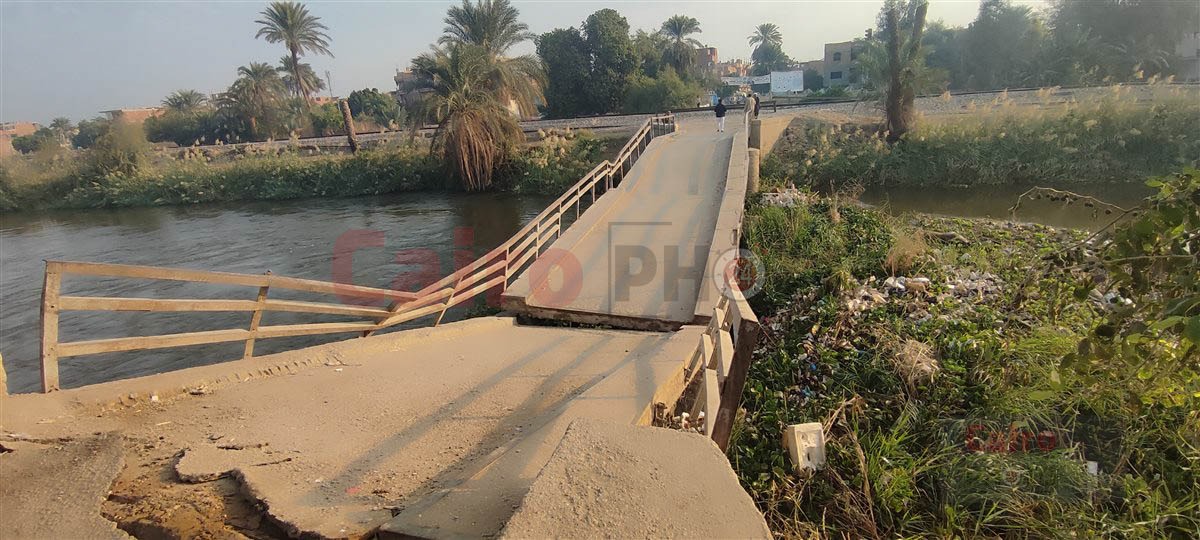 انهيار كوبري مشاة على الترعة الإبراهيمية