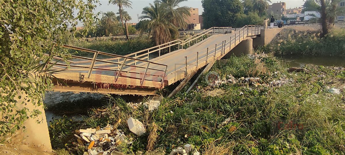 انهيار كوبري مشاة على الترعة الإبراهيمية