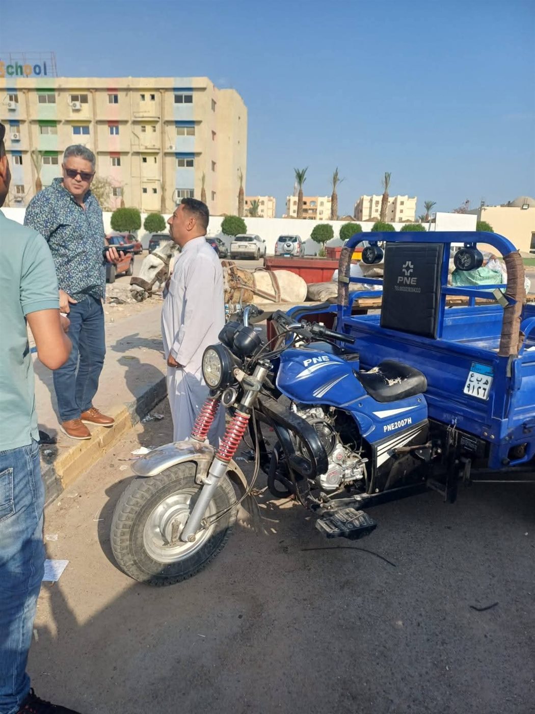  اللواء أحمد جبر رئيس حي جنوب يطارد التروسيكلات 