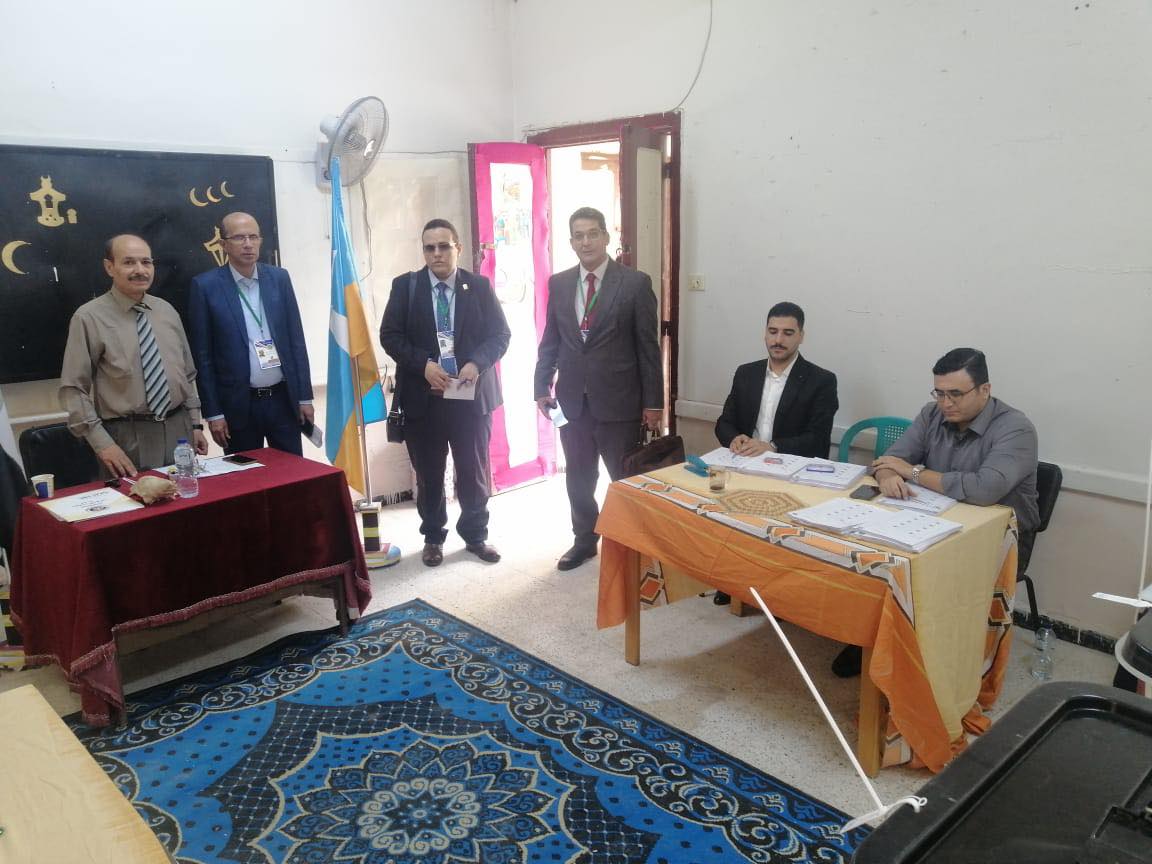 وفد أجنبي من المنظمة العربية لحقوق الإنسان يزور اللجان الانتخابية بمحافظة الإسكندرية