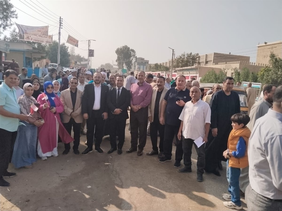 إقبال كثيف على التصويت بانتخابات مجلس النواب بقرى خط اللاهون بالفيوم