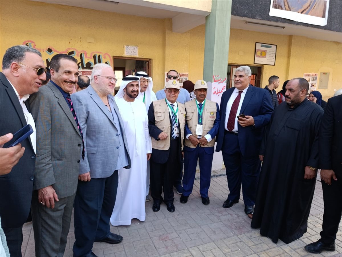 وفد عربي يتابع سير العملية الانتخابية في الجيزة