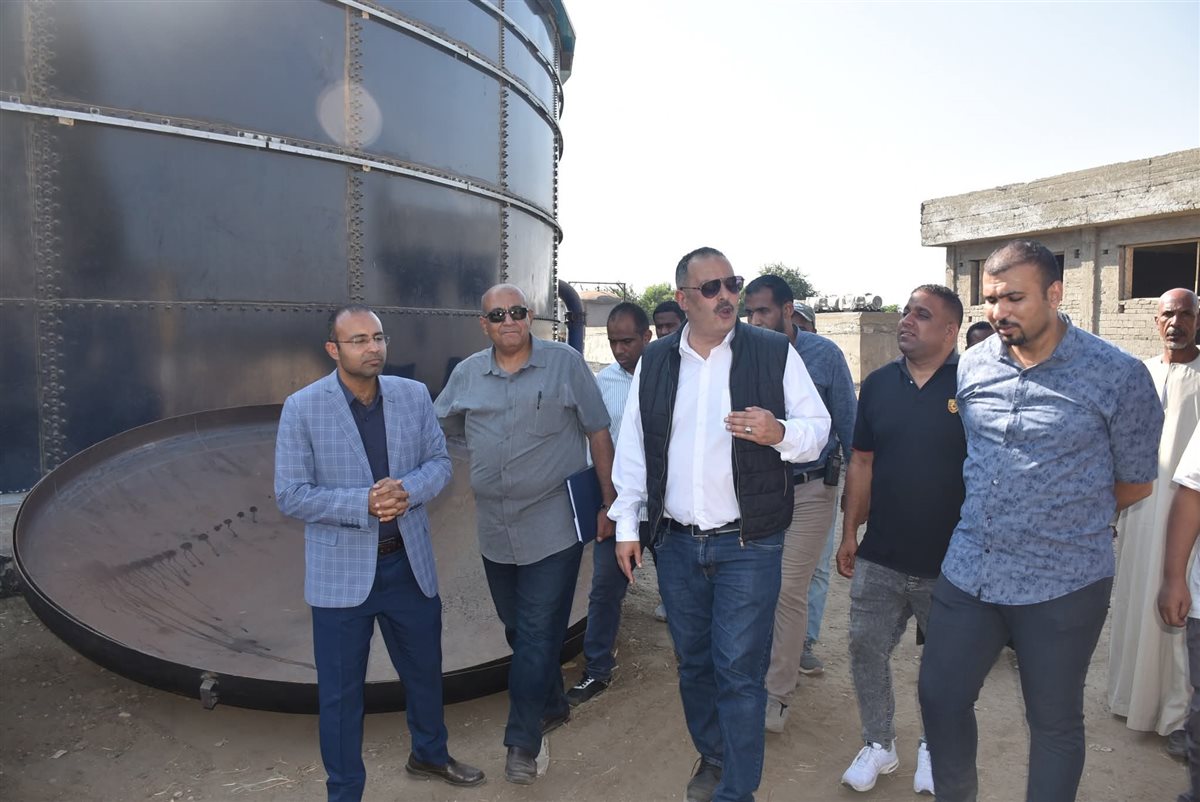 رئيس شركة المياة يتفقد محطة الصعايدة 