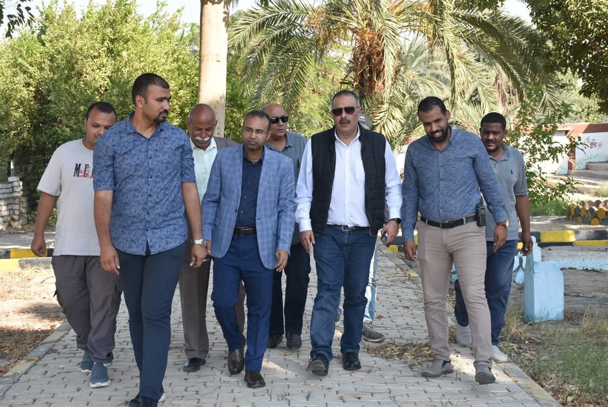 رئيس شركة المياة يتفقد محطة الصعايدة 