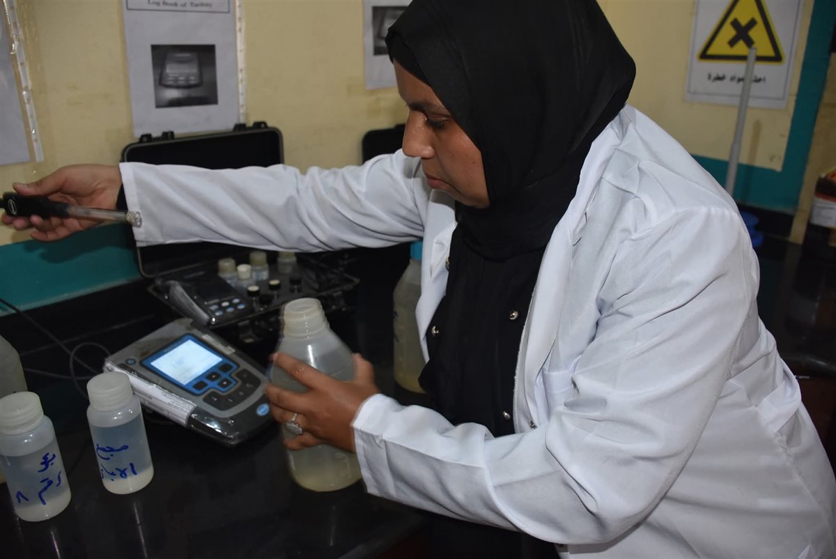 رئيس شركة المياة يتفقد محطة الصعايدة 