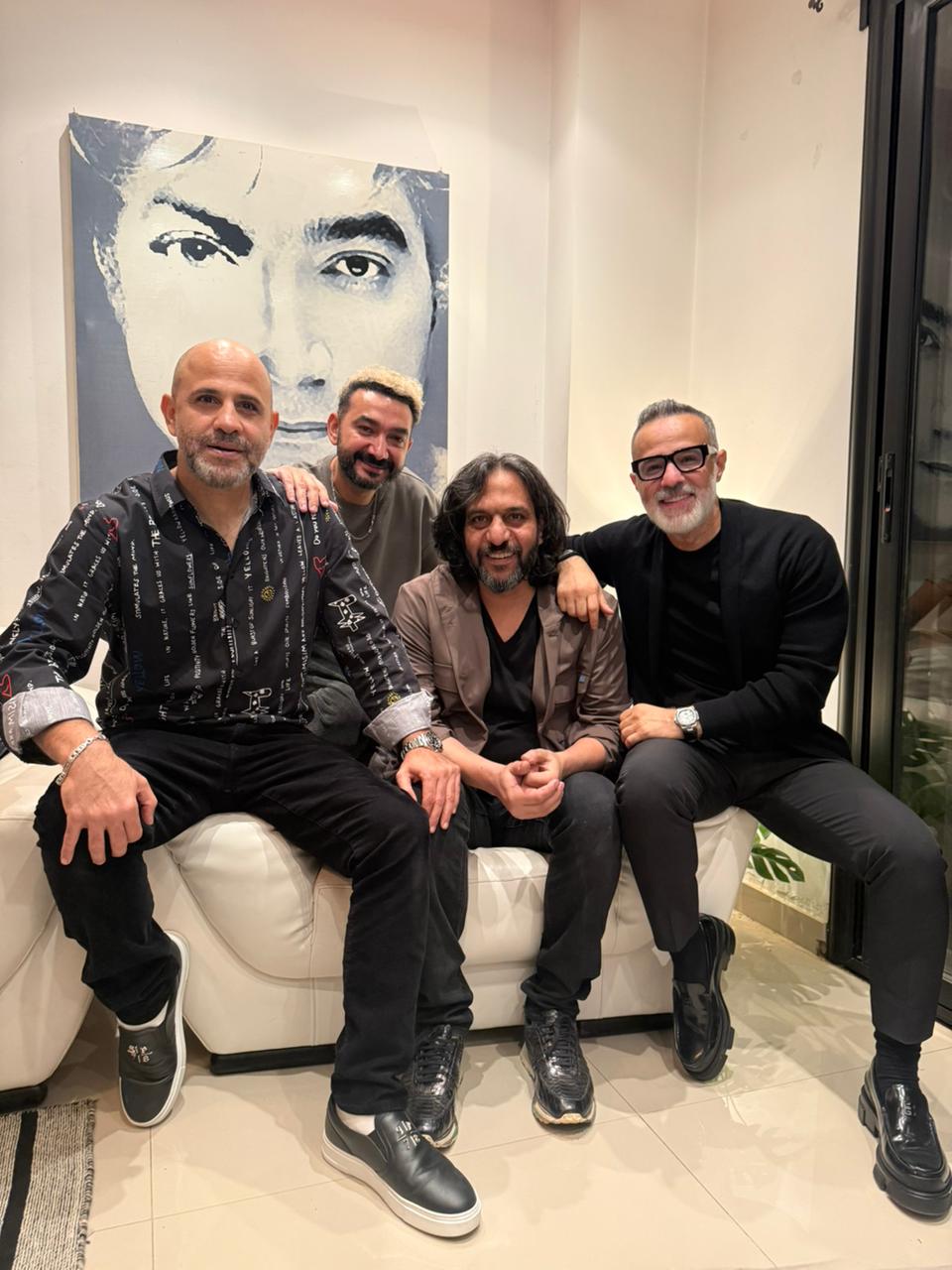 بهاء سلطان والمنتج حمدي بدر وعزيز الشافعي ونادي حمدي