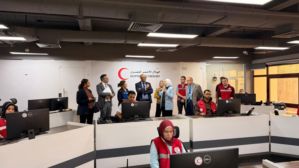 اجتماع بين الهلال الأحمر المصري ومنظمة الصحة العالمية