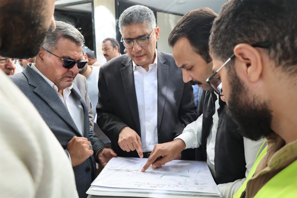 محافظ الجيزة يتفقد المسارات البديلة لمواقع أعمال مترو الهرم