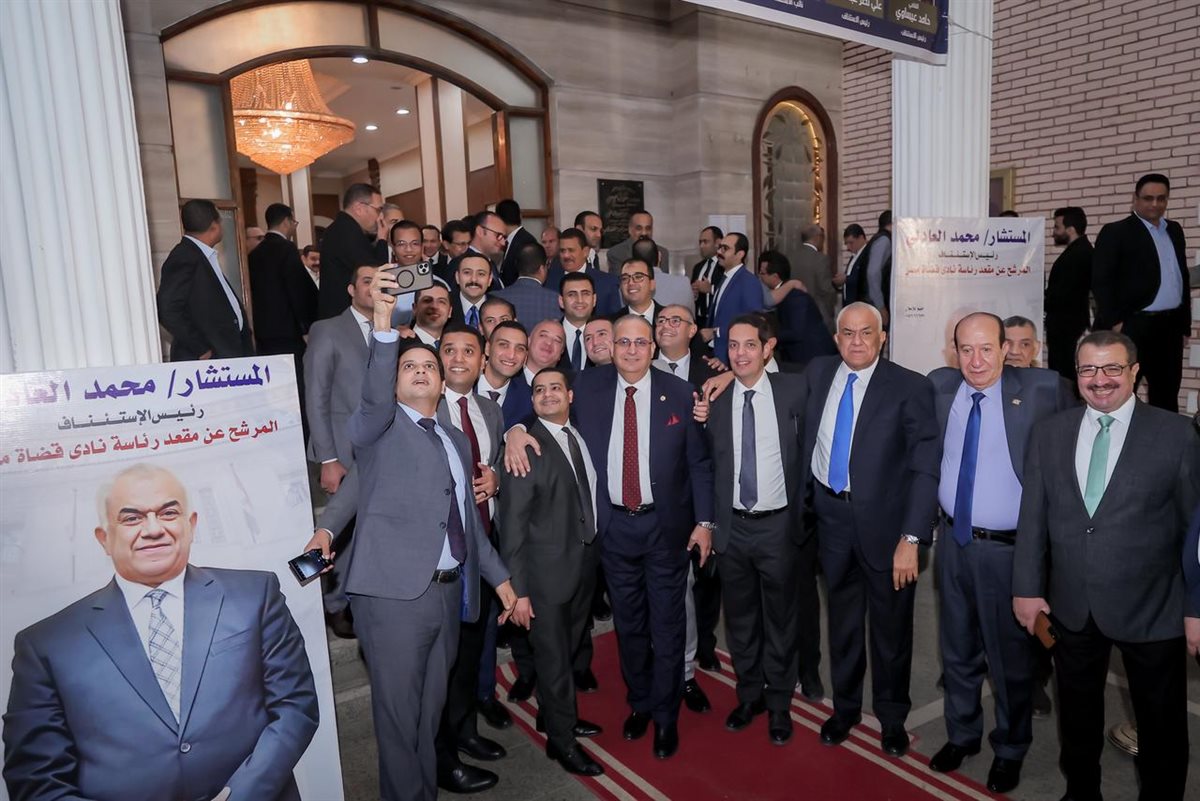 قائمة العادلي أثناء زيارة نادي قضاة سوهاج  وقنا استعدادا للانتخابات