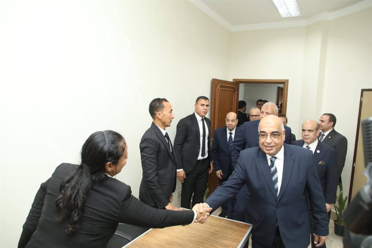 جانب من زيارة وزير العدل للوادى الجديد