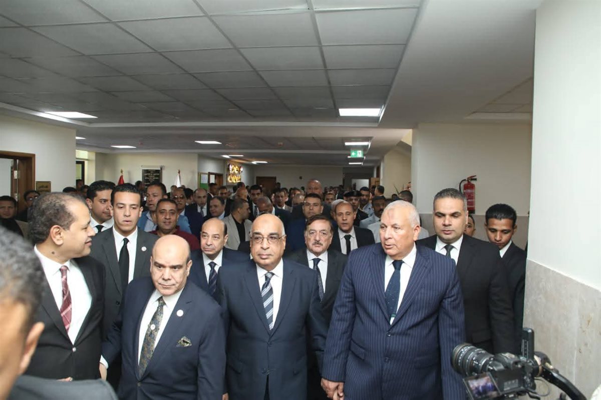 جانب من زيارة وزير العدل للوادى الجديد