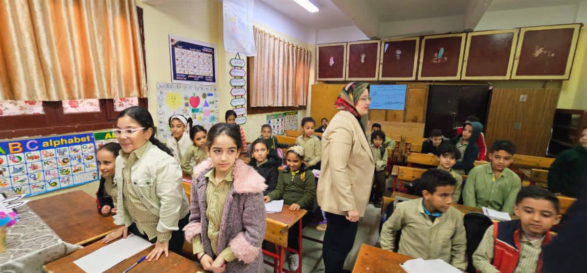 زيارة ميدانية لرئيس قطاع التعليم لمدارس البحيرة 